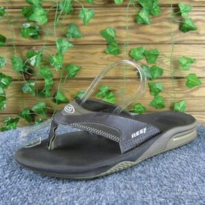 Reef Men Bottle Opener Flip Flop‎ Brown Synthetic Size 9 Medium  Used 2025